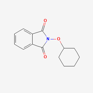 molecular formula C14H15NO3 B8341840 N-cyclohexyloxyphthalimide 