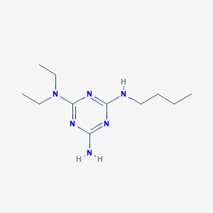 molecular formula C11H22N6 B8341847 N,N-diethyl-N''-n-butyl-[1,3,5]triazine-2,4,6-triamine 