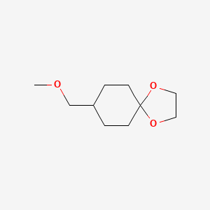molecular formula C10H18O3 B8341867 8-[(Methyloxy)methyl]-1,4-dioxaspiro[4.5]decane 