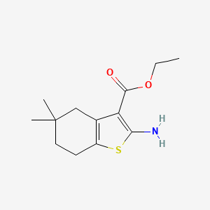 molecular formula C13H19NO2S B8341872 Ethyl 2-amino-5,5-dimethyl-4,5,6,7-tetrahydrobenzo[b]thiophene-3-carboxylate 