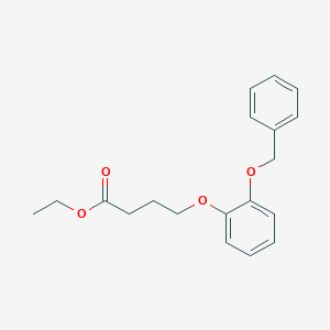 molecular formula C19H22O4 B8342008 Ethyl 4-(2-Benzyloxyphenoxy)-butyrate 