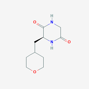 (3S)-3-(tetrahydro-2H-pyran-4-ylmethyl)-2,5-piperazinedione