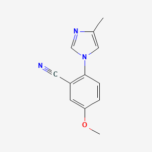 5-Methoxy-2-(4-methyl-imidazol-1-yl)-benzonitrile