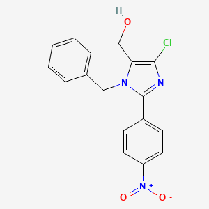 1-Benzyl-4-chloro-5-(hydroxymethyl)-2-(4-nitrophenyl)imidazole