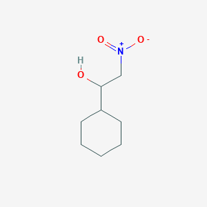 molecular formula C8H15NO3 B8342130 1-Cyclohexyl-2-nitroethanol 