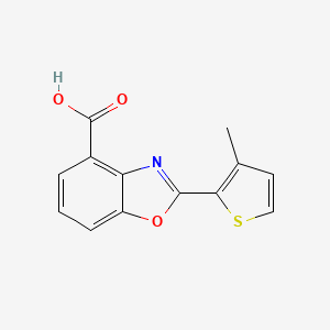 2-(3-Methylthiophen-2-yl)benzoxazole-4-carboxylic acid