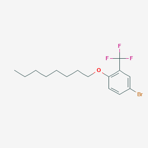 molecular formula C15H20BrF3O B8342164 4-Bromo-1-(octyloxy)-2-(trifluoromethyl)benzene 