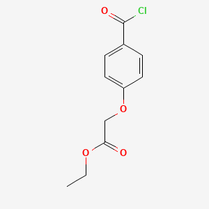 molecular formula C11H11ClO4 B8342175 Ethyl 4-chloroformylphenoxyacetate 