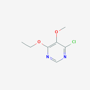molecular formula C7H9ClN2O2 B8342184 4-Chloro-5-methoxy-6-ethoxypyrimidine 