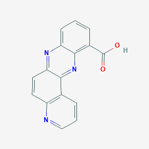 molecular formula C16H9N3O2 B8342188 Pyrido[3,2-alpha]phenazine-11-carboxylic acid 