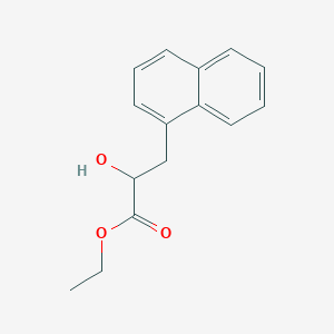 molecular formula C15H16O3 B8342210 2-Hydroxy-3-naphthalen-1-yl-propionic acid ethyl ester 