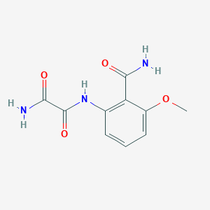 molecular formula C10H11N3O4 B8342234 N-(2-Carbamoyl-3-methoxyphenyl)oxamide 