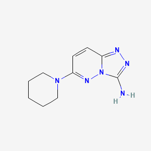 6-Piperidin-1-yl-[1,2,4]triazolo[4,3-b]pyridazin-3-ylamine
