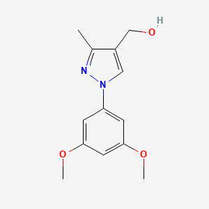 [1-(3,5-Dimethoxyphenyl)-3-methylpyrazol-4-yl]methanol