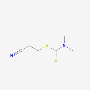 molecular formula C6H10N2S2 B083425 Cyanoethyl dimethyldithiocarbamate CAS No. 10264-38-7