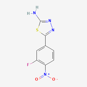 5-(3-Fluoro-4-nitrophenyl)-1,3,4-thiadiazol-2-amine