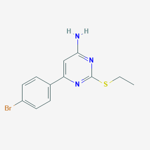 6-(4-Bromophenyl)-2-(ethylthio)pyrimidin-4-amine