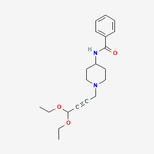 N-[1-(4,4-diethoxy-2-butynyl)-4-piperidinyl]benzamide