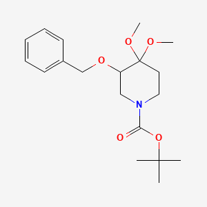 tert-Butyl 3-(benzyloxy)-4,4-dimethoxypiperidine-1-carboxylate