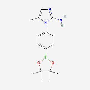 5-Methyl-1-(4-(4,4,5,5-tetramethyl-1,3,2-dioxaborolan-2-yl)phenyl)-1H-imidazol-2-amine
