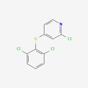 2-Chloro-4-(2,6-dichlorophenylthio)pyridine