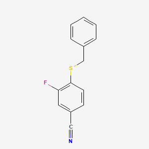 4-Benzylthio-3-fluorobenzonitrile