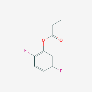 molecular formula C9H8F2O2 B8342752 Propionic acid (2,5-difluorophenyl) ester 