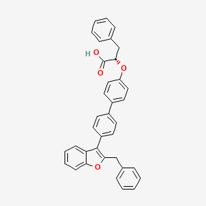 (2S)-2-[4'-(2-Benzyl-benzofuran-3-yl)-biphenyl-4-yloxy]-3-phenyl-propionic acid