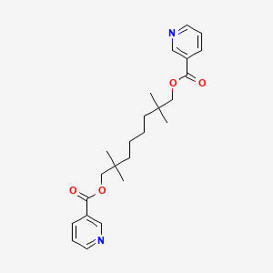 Nicotinic acid, 2,2,7,7-tetramethyloctamethylene ester