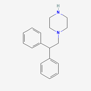 molecular formula C18H22N2 B8342838 1-(2,2-Diphenylethyl)piperazine 