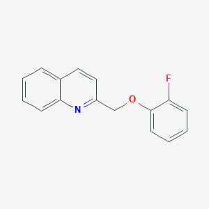 molecular formula C16H12FNO B8343151 2-[(2-Fluorophenoxy)methyl]quinoline 