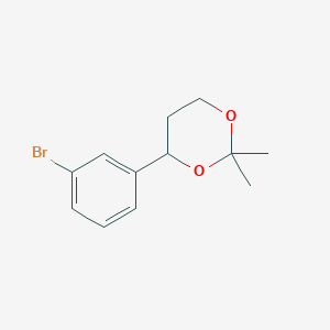 4-(3-Bromophenyl)-2,2-dimethyl-1,3-dioxane