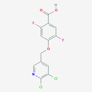 4-((5,6-Dichloropyridin-3-yl)methoxy)-2,5-difluorobenzoic acid