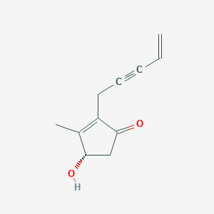 [S,(+)]-4-Hydroxy-3-methyl-2-(4-pentene-2-ynyl)-2-cyclopentene-1-one