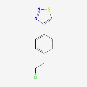 4-(4-(2-Chloroethyl)phenyl)-1,2,3-thiadiazole