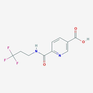 6-[(3,3,3-Trifluoropropyl)carbamoyl]nicotinic acid