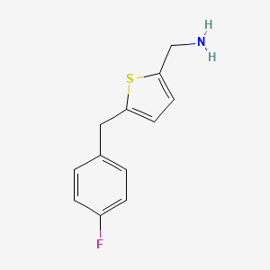 C-(5-(4-Fluorobenzyl)thiophen-2-yl)methylamine