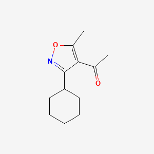 1-(3-Cyclohexyl-5-methyl-isoxazole-4-yl)-ethanone
