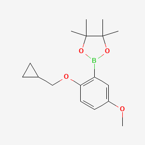 2-(2-Cyclopropylmethoxy-5-methoxy-phenyl)-4,4,5,5-tetramethyl-[1,3,2]dioxaborolane