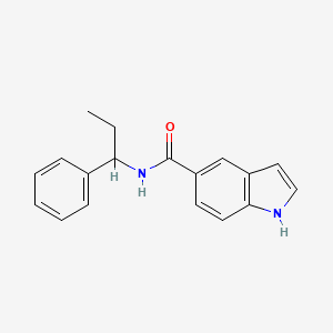 N-(1-phenylpropyl)-1H-indole-5-carboxamide