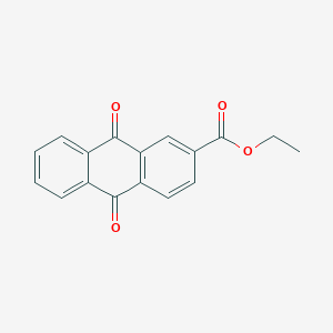 molecular formula C17H12O4 B8344386 Ethyl9,10-dioxo-9,10-dihydroanthracene-2-carboxylate 