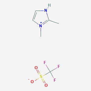 molecular formula C6H9F3N2O3S B8344394 dimethyl-1H-imidazol-3-ium trifluoromethanesulfonate 