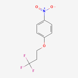 molecular formula C9H8F3NO3 B8344488 1-(3,3,3-Trifluoropropoxy)-4-nitrobenzene 