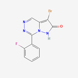 3-Bromo-7-(2-fluorophenyl)pyrazolo[1,5-d][1,2,4]triazin-2-ol