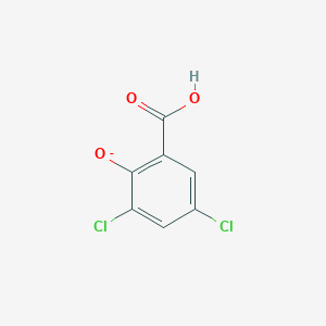 molecular formula C7H3Cl2O3- B8344614 3,5-Dichlorosalicylate 