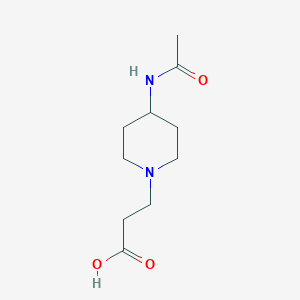 3-(4-Acetamidopiperidin-1-yl)propanoic acid