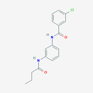 N-(3-butyramidophenyl)-3-chlorobenzamide
