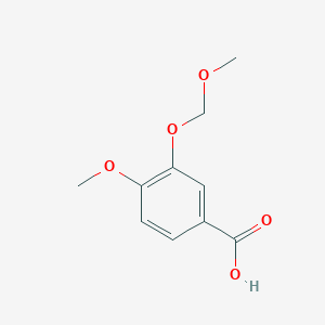 molecular formula C10H12O5 B8344757 3-Methoxymethoxy-4-methoxybenzoic acid 