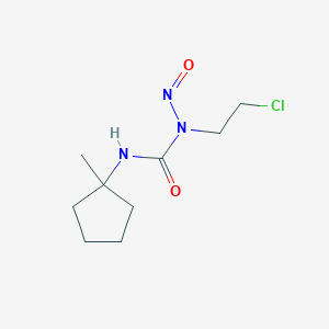 molecular formula C9H16ClN3O2 B083448 1-(2-Chloroethyl)-3-(1-methylcyclopentyl)-1-nitrosourea CAS No. 13909-04-1