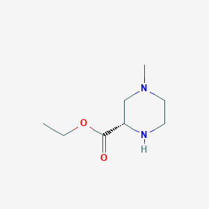 molecular formula C8H16N2O2 B8344849 ethyl (S)-4-methyl-piperazine-2-carboxylate 